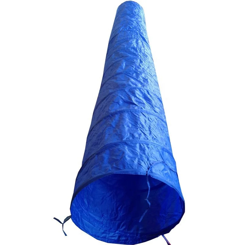 Dog Agility Equipment Open Tunnel  for Training and Exercise with Carrying Bag Dog Tunnel Collapsible Pet Training Supplies