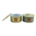 Custom Metal Food Tin Can Packaging Easy Open Round Empty Tuna Canned with Lid for Candies Cakes Cookies Pet Food Tea