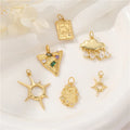 Gold Plated Cloud and Rain Pendants Diy Necklace Bracelet Earrings for Jewelry Making