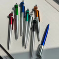 3-in-1 Multifunctional for Stylus Plastic Pen with Phone Holder Custom Logo Advertising Pen Novelty Body Ballpoint Pens
