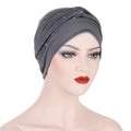 Fashionable New Versatile Muslim Headband Solid Color Multi-color Hair Band Hat Inner Turban