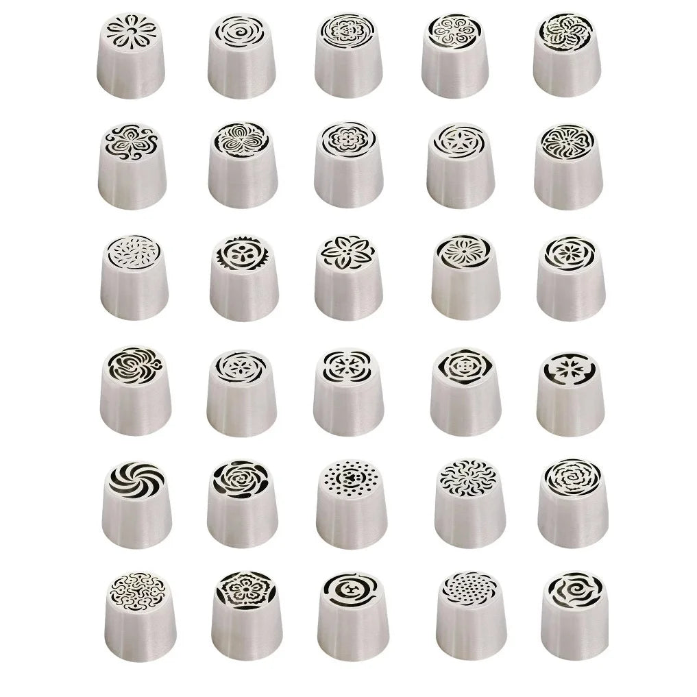 Stainless Steel 304 One-Piece Decorating Nozzle for Baking Cake Decorating Extra Large Russian Marshmallow Set of Pastry Tools