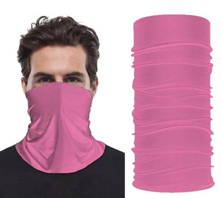 Cotton Printed Magic Forehead Bandana Cuello Homme Multifunction Seamless Logo Pink Mask Bandanas Neck Gaiter Tube Bandana