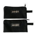 Accept Customized Label Black Canvas Stationery Zipper Bags with Handle for Office Supplies