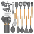 33 Pcs/set Silicone Home Kitchen Accessories Silicone Kitchenware Utensils Set Non Stick Pot Cooking Utensils Shovels and Spoons