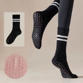 Pilates Yoga Socks with Grips Crew Length Sticky Workout Hospital Socks