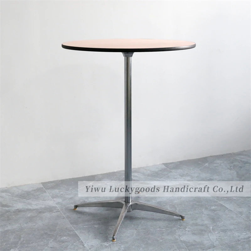 JJ220006 Balcony Table Outdoor Furniture Height Adjustable Bar Plywood Bar Tables Folding for Hotel Wedding Dining Restaura
