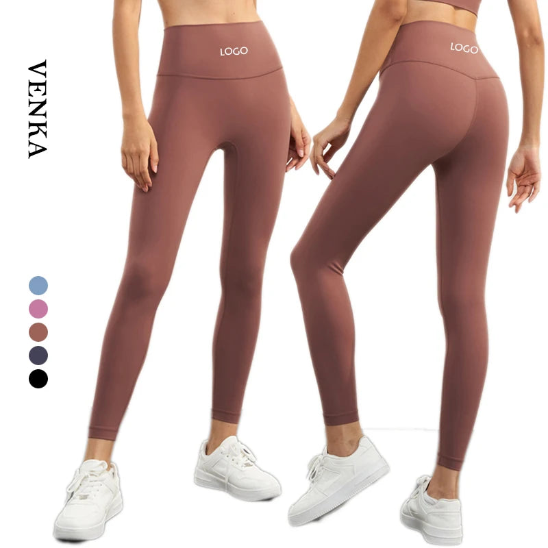 Women Winter Sports Pants Keep Warm  Fabric Front Seamless High Waist Butt Lift Fitness Sports Yoga Pants