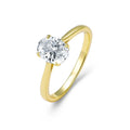 Classic Oval 6*8mm Cubic Zirconia Wedding Jewelry Engagement Ring 925 Sterling Silver Rings Women