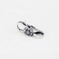 Fashion Bohemia 925 Sterling Silver Sunflower Double Sided Bracelet Clasp With Trigger Clasp & Push Clasp