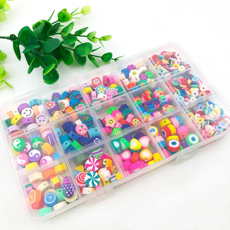 Polymer Clay Beads Loose Spacer Fimo Heishi Beads for Jewelry Making