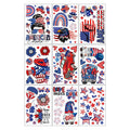 Wholesale Hot Sale Independence Day PVC Self-adhesive Wall Sticker for 4th of July Decorative Wall Window Fridge Decor Sticker