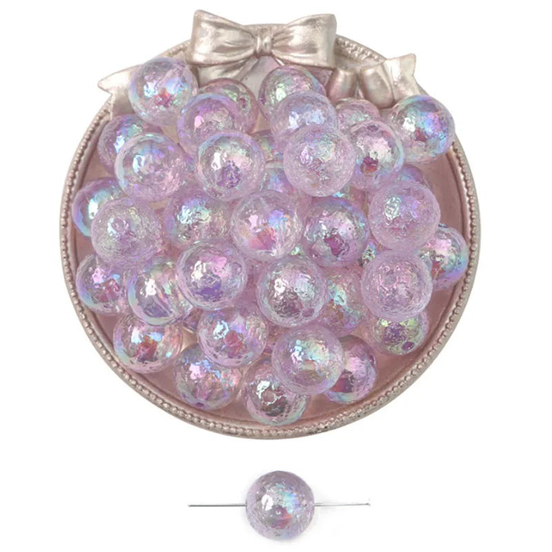 Acrylic Transparent Wrinkle Bump Meteorite Planet Loose Beads DIY Beaded Handmade Necklace Jewelry Accessories Bracelet Beads