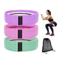 Wholesale Anti-Slip Polyester Fabric 3-Level Elastic Workout Fitness Yoga Bands Custom Logo Hip Booty Resistance Exercise Bands