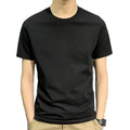 Wholesale Custom Men's Summer T-Shirts 100% Cotton Plain Knitted Fabric Formal Style for Printing