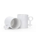 Diy Photo Print Creative Ceramic Mug Couples Gift for Valentine's Day Sublimation Blank Lovers Coffee Mug Pair Set Cup