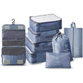 Compression 8 in 1 Travel Luggage Organizer Bags Lightweight Packing Cubes Travel Bag Set for Women Men