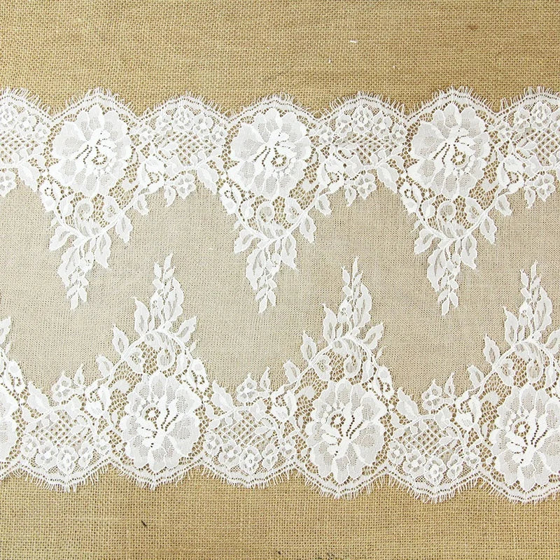 35cm Width Soft Wholesale French Eyelash Chantilly Lace Supplier LT2336B