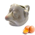 Funny Snot Nose Shape Ceramic Egg Separator  Yolk Separating  Egg White Separator Tool  Household Kitchen Gadget Egg Tools