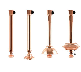 Korean Commercial Restaurant BBQ Telescopic Smoke Exhaust Pipe Barbecue Accessories Vent Tube Exhaust Smokepipe with Lamp