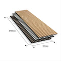 Modern Acoustic Wooden Wall Panels Soundproof Wood Slat Customizable Size B1 Fire Rated Akupanel
