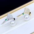 R996 7-8mm Natural Freshwater Pearl Ring Accessory 925 Sterling Silver Adjustable Size Engagement Jewelry Ring for Women