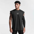 Customized logo Mens Mesh Running Vest Quick-drying Bodybuilding Fitness Muscle Sleeveless Shirt Wide Shoulder Gym Tank Top