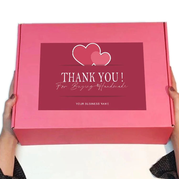 Custom Foldable Mailing Cardboard Cartons Cosmetics Corrugated Packaging Boxes Shipping Pink Colored Mailer Box