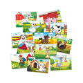 New Handmade DIY Laser Sticker Book Children's Cartoon Farm Puzzle Stickers Arts and Crafts Educational Toys