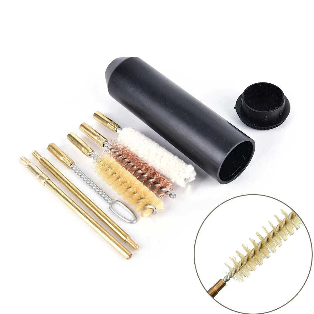 9mm Brass & Plastic Pocket Size Gun Cleaning Kit with Hand Bore Brush for Wholesale