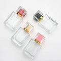 Stock 30ml 50ml 100ml Gradient Color clear Perfume Unique Glass Bottle