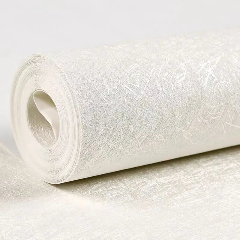 ORON Embossed White Textured Wallpaper Peel and Stick Self Adhesive Vinyl Silk Wallpaper for Wall Decoration 23.5 Inch X117inch
