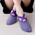 Wholesale Fashion Strap Glitter Ballet Grip Sticky Socks Grippy Anti Slip Yoga Pilates Socks for Women