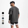 Summer Breathable Printed Mens Crewneck Quick Dry Loose Fit Short Sleeve T-Shirts for Gym Fitness Workout Custom Logo Blanks