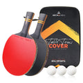 Boli Custom Sport Set Waterproof EVA Table Tennis Racket Cover Bag Hard Ping Pong Racket made of Rubber and Wood