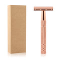 Wholesale Factory PINCHUAN PC-653 Double Edge Safety Razor Aluminum Alloy Handle Stainless Steel Blades Classical Rose Gold