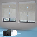 Electric Motor Motorized Day and Night Square Cassette Automatic Double Roller Blinds for Window
