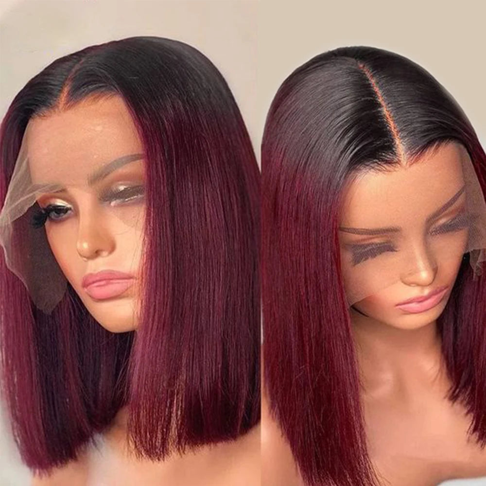 1b99j Straight Curly Grossiste Perruque Naturelle Indian Hair Color Short Bob Wig Lace Frontal Perruques De Cheveux Humains