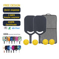 Melors New Design Outdoor Pickleball Paddle Set of 4 Usapa Approved Carbon Fiber Pickleball Paddles