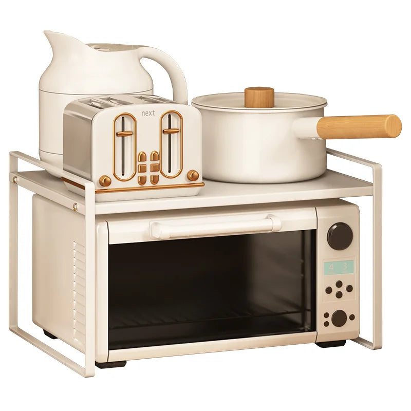 Microwave Shelf Small Household Appliances Storage Holder Air Fryer Organizer Kitchen Storage Rack