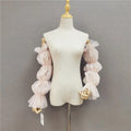 QUEENS GOWN champagne Fashion Wedding Sleeve Detachable Sleeve Accessories for Dresses