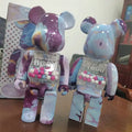 Bearbrick KAW 400% Nebula Chiaki Block Bear Violent Bear Figure for Indoor Decoration Child's Dolls