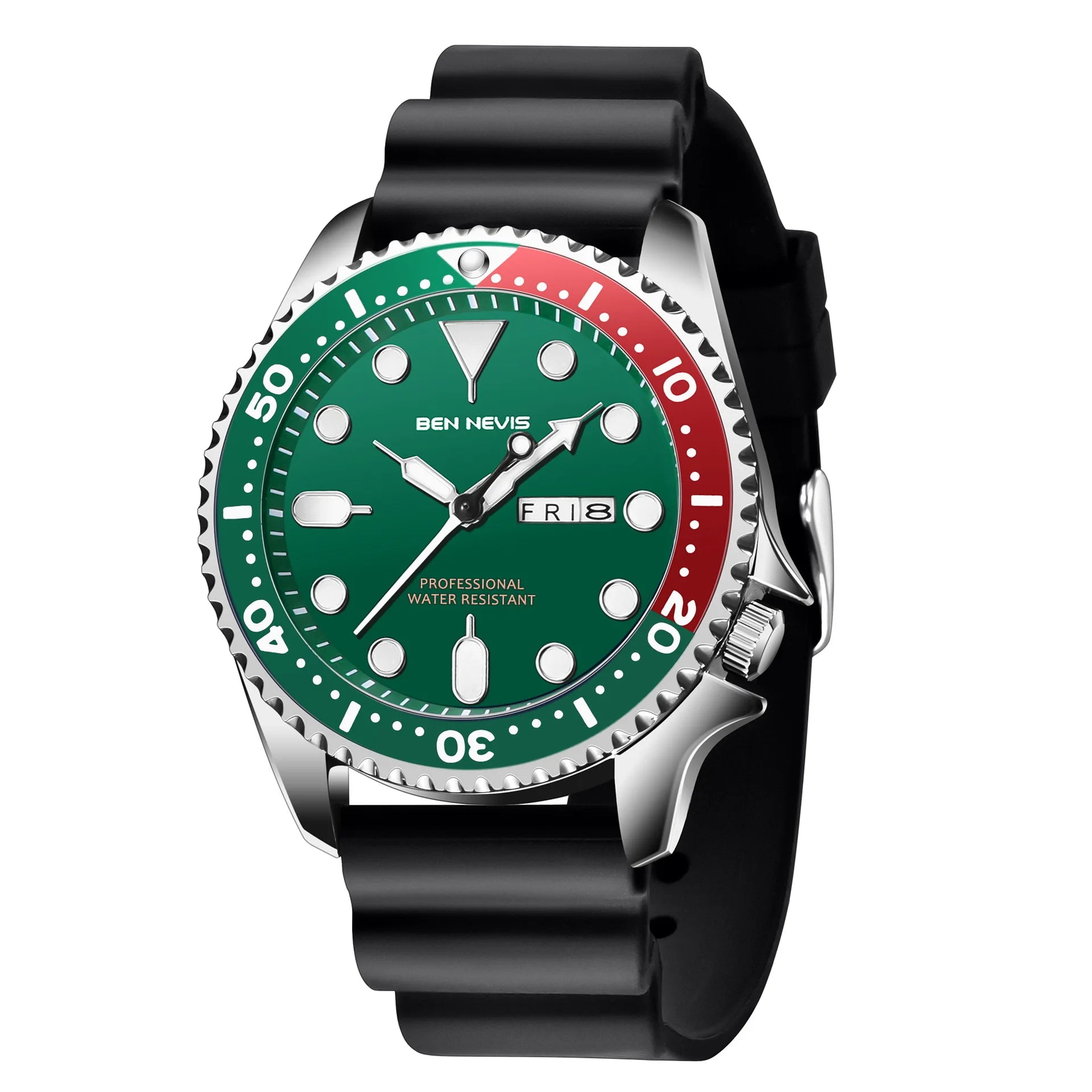 Dropshipping Fashion Silicone Band Clock Dual Calendar Customized Logo Analog Quartz Mens Sports Wrist Watch for Men