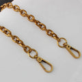 Nolvo World 120cm Old Gold Finish Wholesale Hardware Handbag Chain Handle Retro Leather Bag Accessories Metal Chain