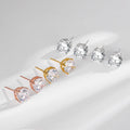 Cute Design New Fashion S925 Sterling Silver CZ Prismatic Crystal Talon S925 Silver Stud Earrings for Women RE3129