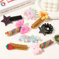 Easy Use Spiral Long Ponytail Holder with Bead Butterfly Flower Hair Braid Maker Convenient Hairstyle Tool for Hairbands