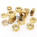 M1.6 M2 M2.5 M3 M4 M5 M6 M8 M10 M12 Screws Bolts DIN934 Solid Brass Copper Hex Hexagon Nut
