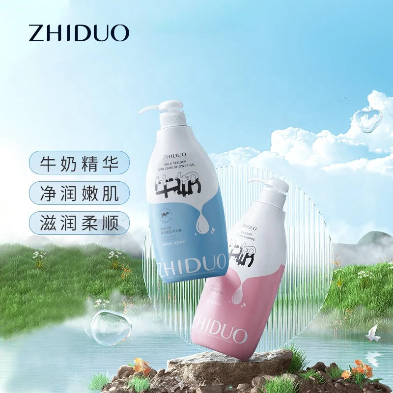 OEM ODM Zhiduo MILK TENDER SKIN CARE Fresh Skin Body Wash Whitening Moisturizing Shower Gel