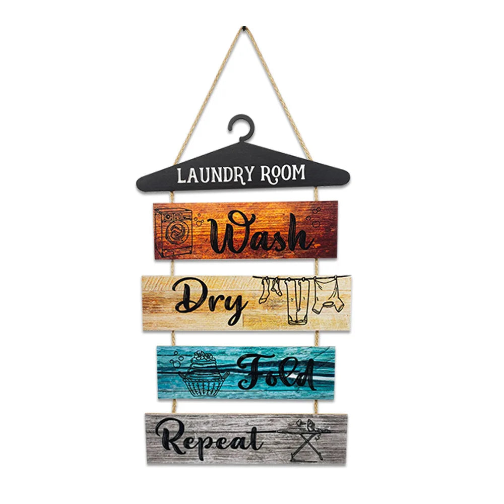 Wall Decoration Laundry Room Signs Wooden Board PaintingsRural Laundry Room Rules Hanging Wooden Signs Wooden Hanging Boards