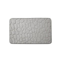 2 Piece Rug Bath Mats for Bathroom Non slip Memory Foam Embossed Cobblestone Bathmat
